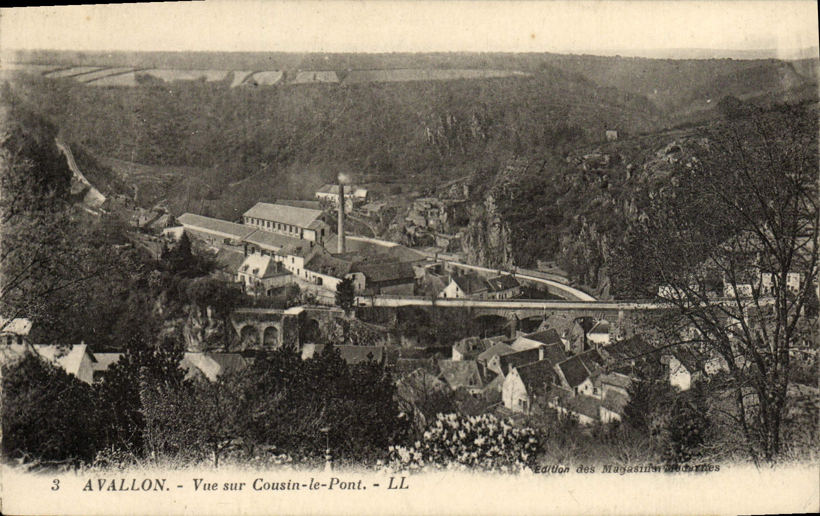 CPA Avallon Vue Sur Cousin Le Pont