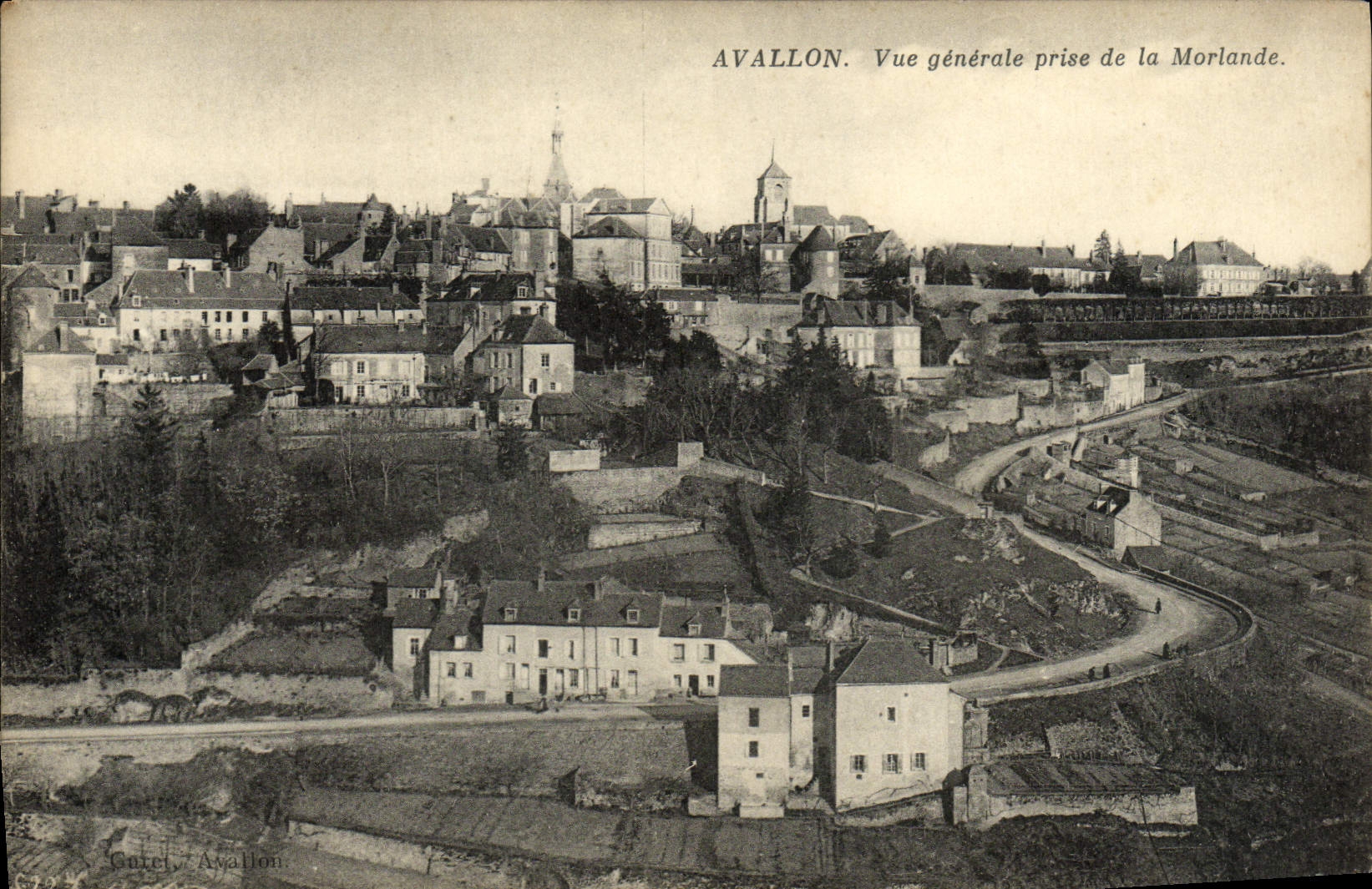 CPA Avallon Vue Generale Prise De La Morlande