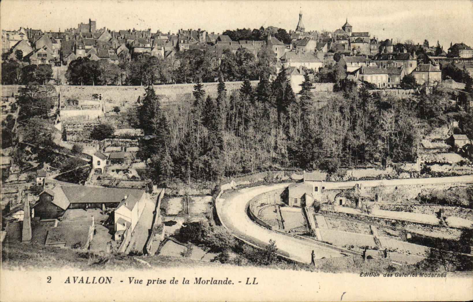 CPA Avallon Vue Prise De La Morlande