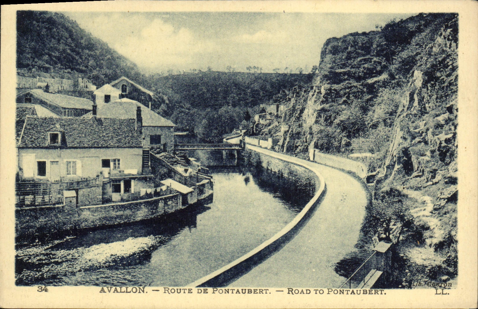 CPA Avallon Route De Pontaubert