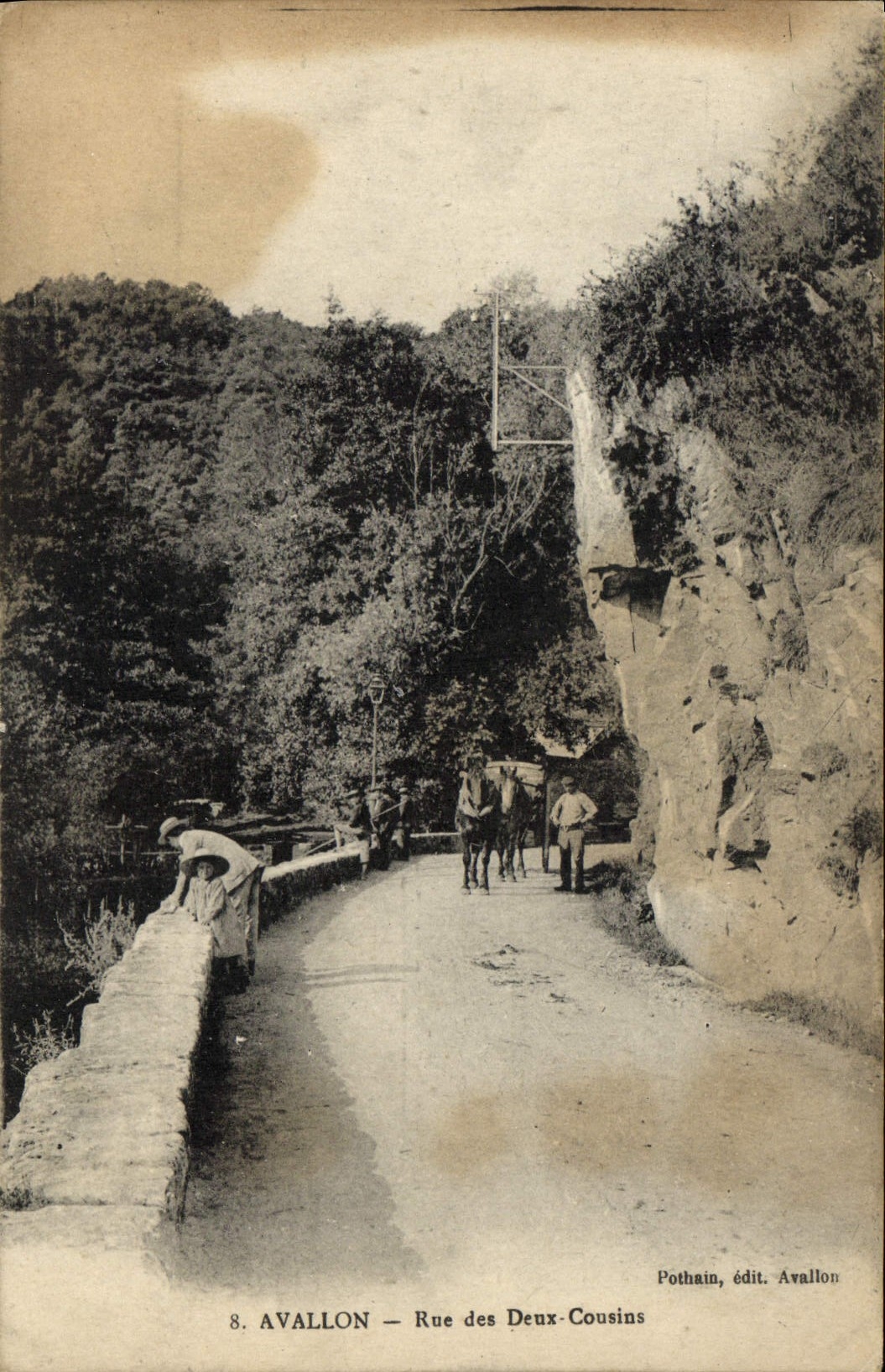 CPA Avallon Rue Des Deux Cousins