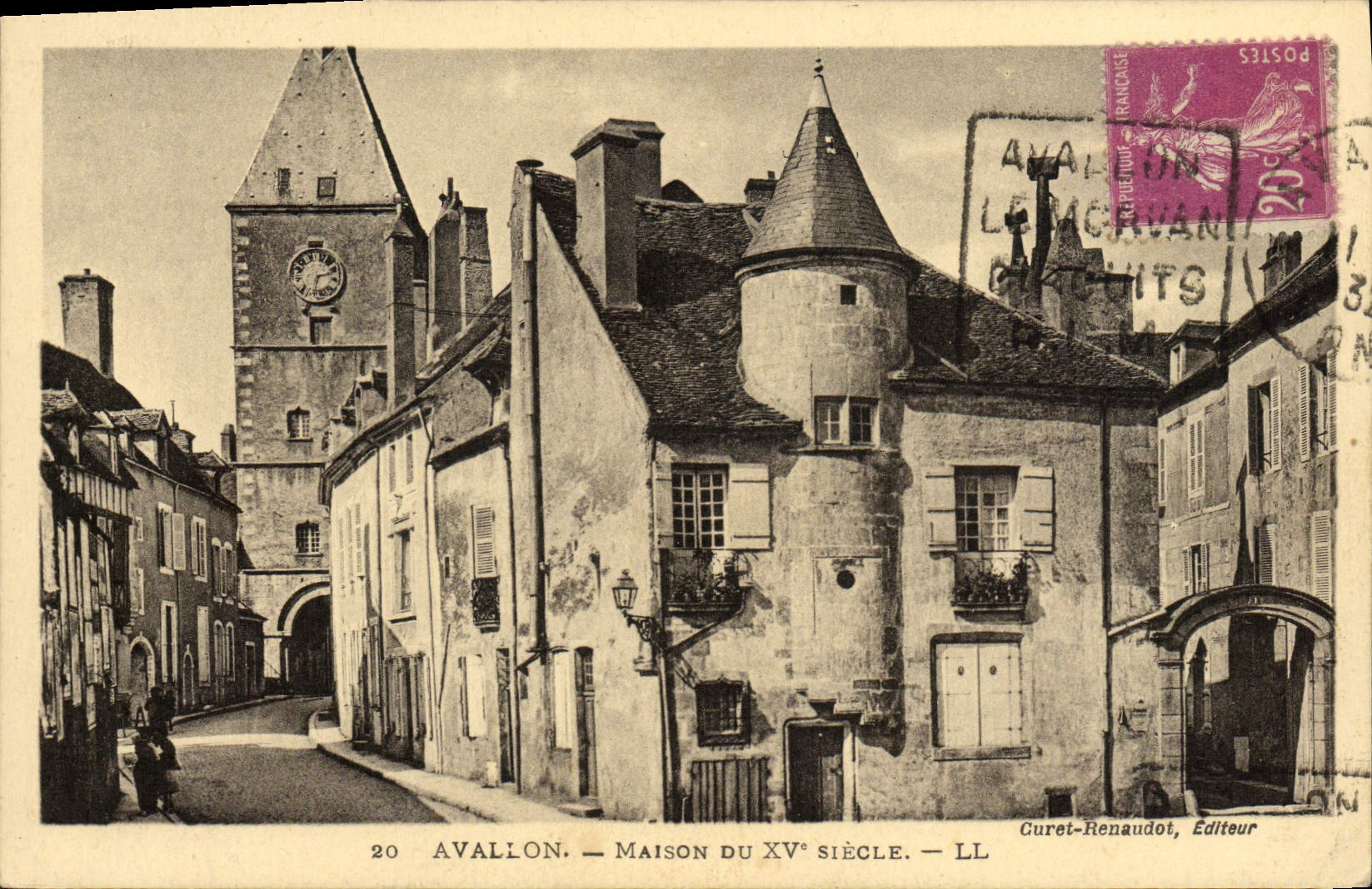 CPA Avallon Maison Du 15eme