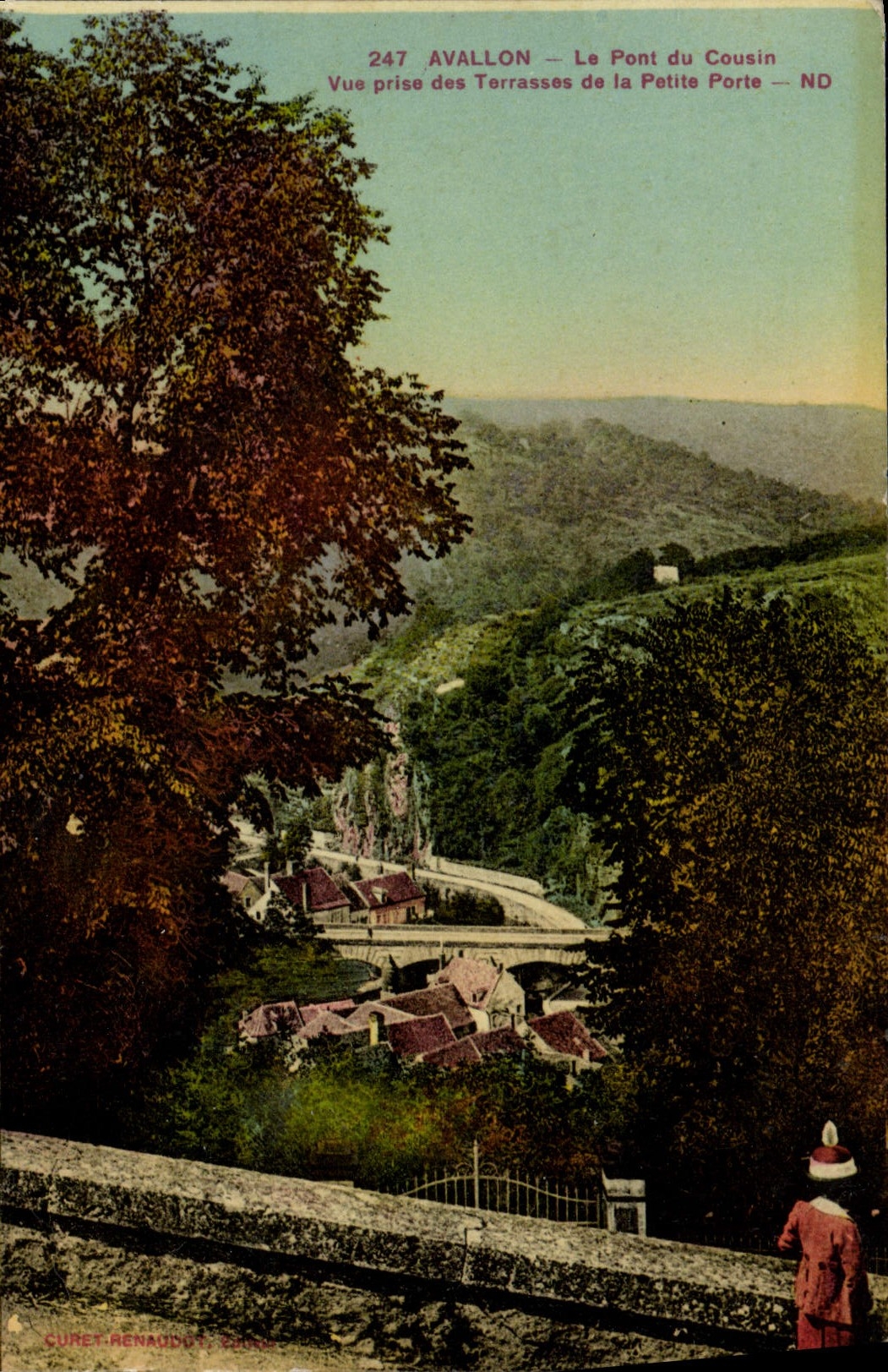 CPA Avallon Le Pont Du Cousin Vue Prise Des Terrasses De La Petite Porte