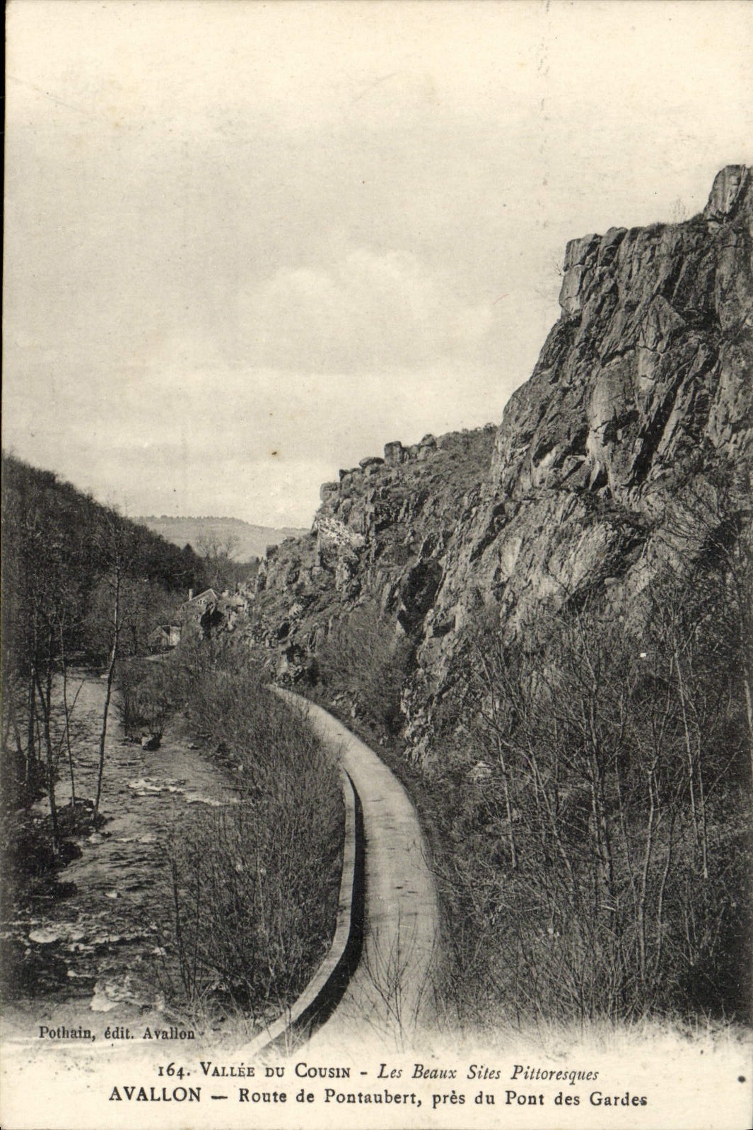 CPA Avallon Route De Pontaubert Pres Du Pont Des Gardes