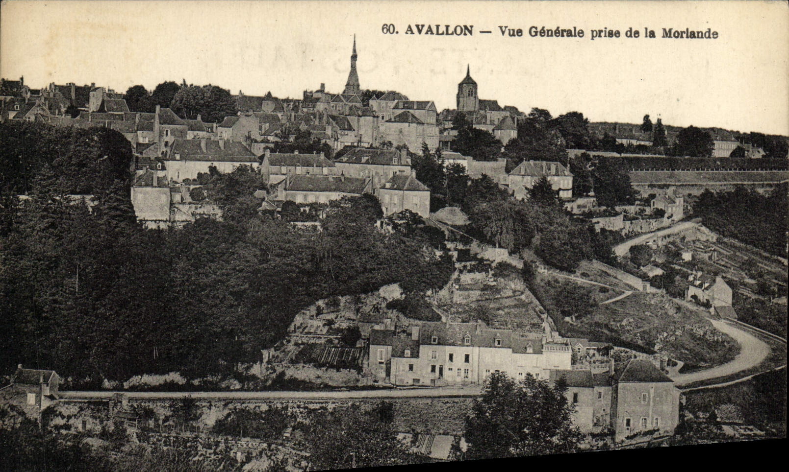 CPA Avallon Vue Generale Prise De La Morlande