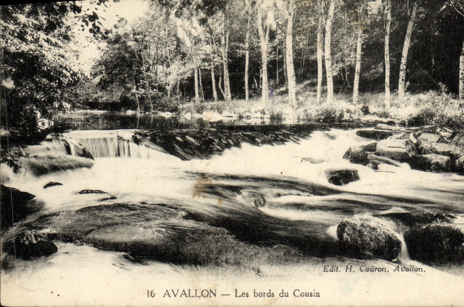 CPA Avallon Les Bords Du Cousin