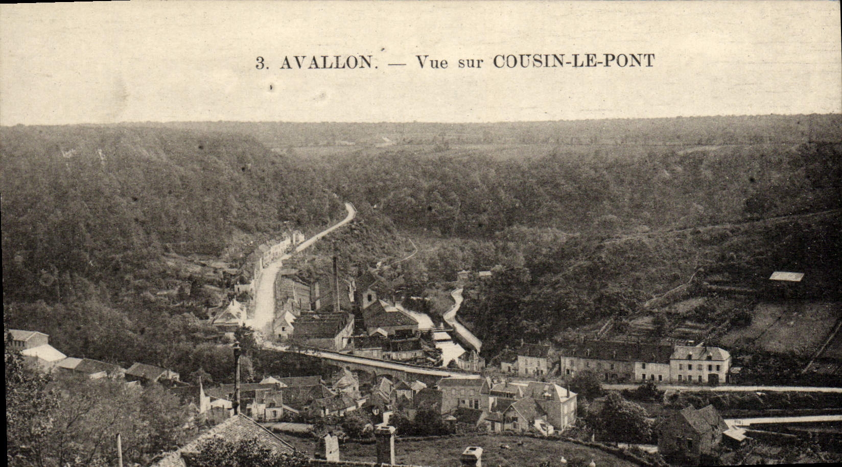 CPA Avallon Vue Sur Cousin Le Pont