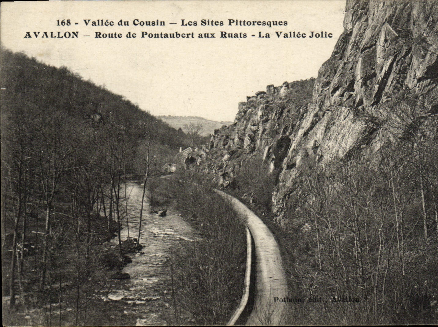CPA Avallon Route De Pontaubert aux Ruats La Vallee Jolie