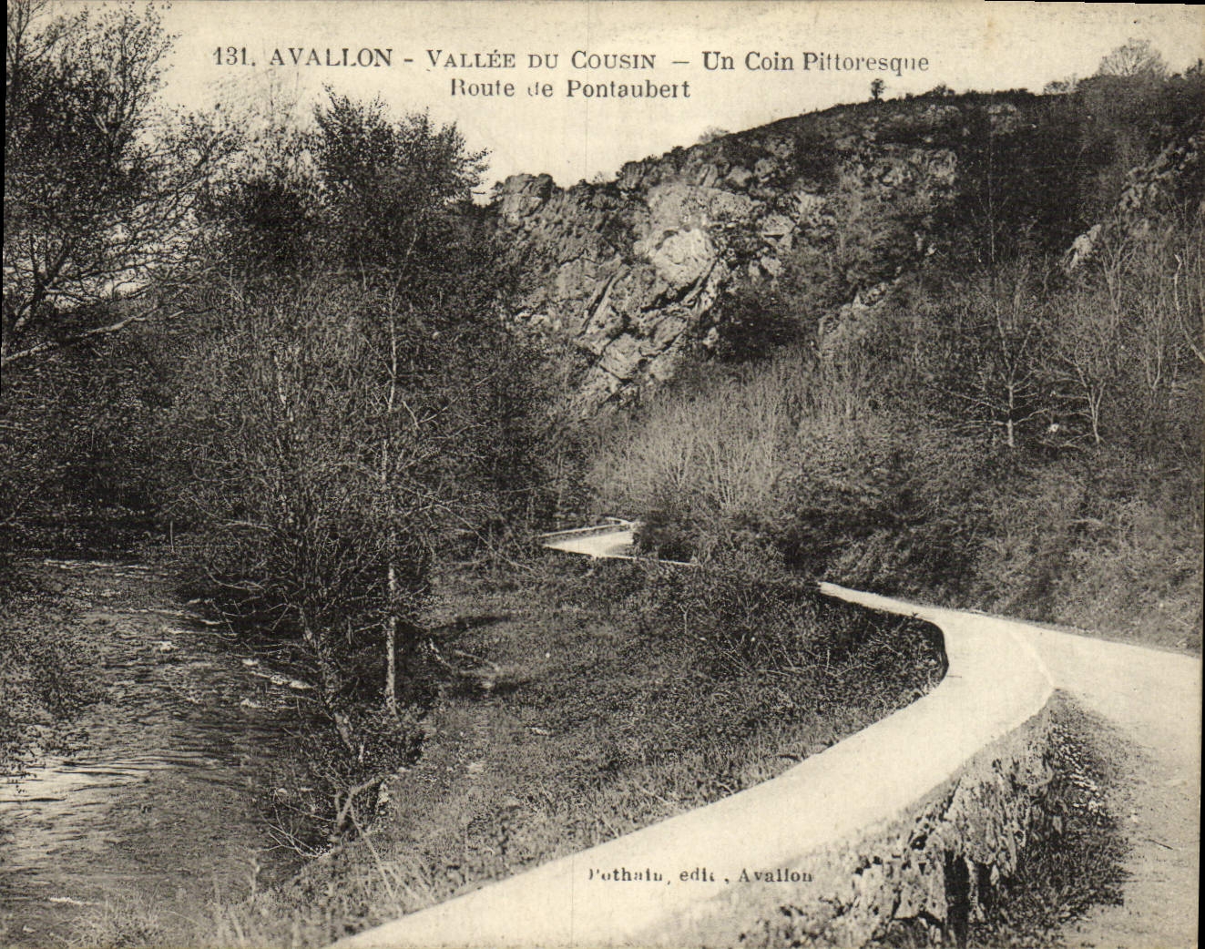 CPA Avallon Vallee Du Cousin Un Coin Pittoresque Route De Pontaubert