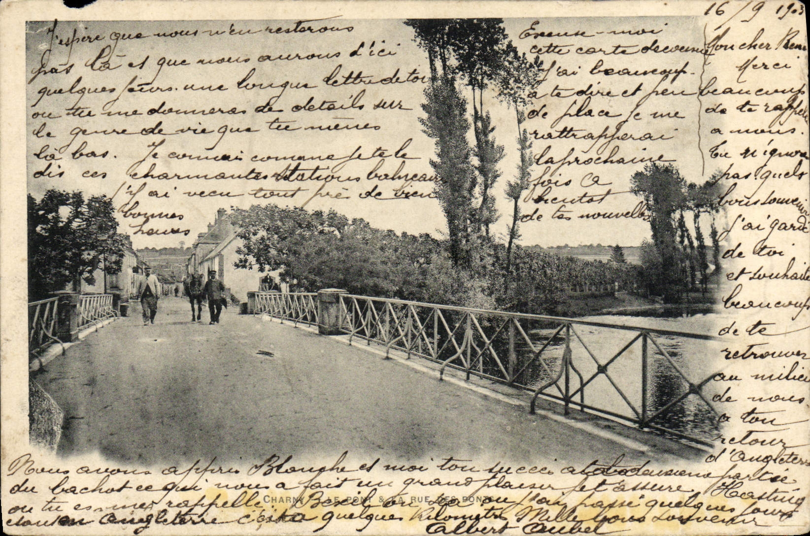 CPA Charny Le pont