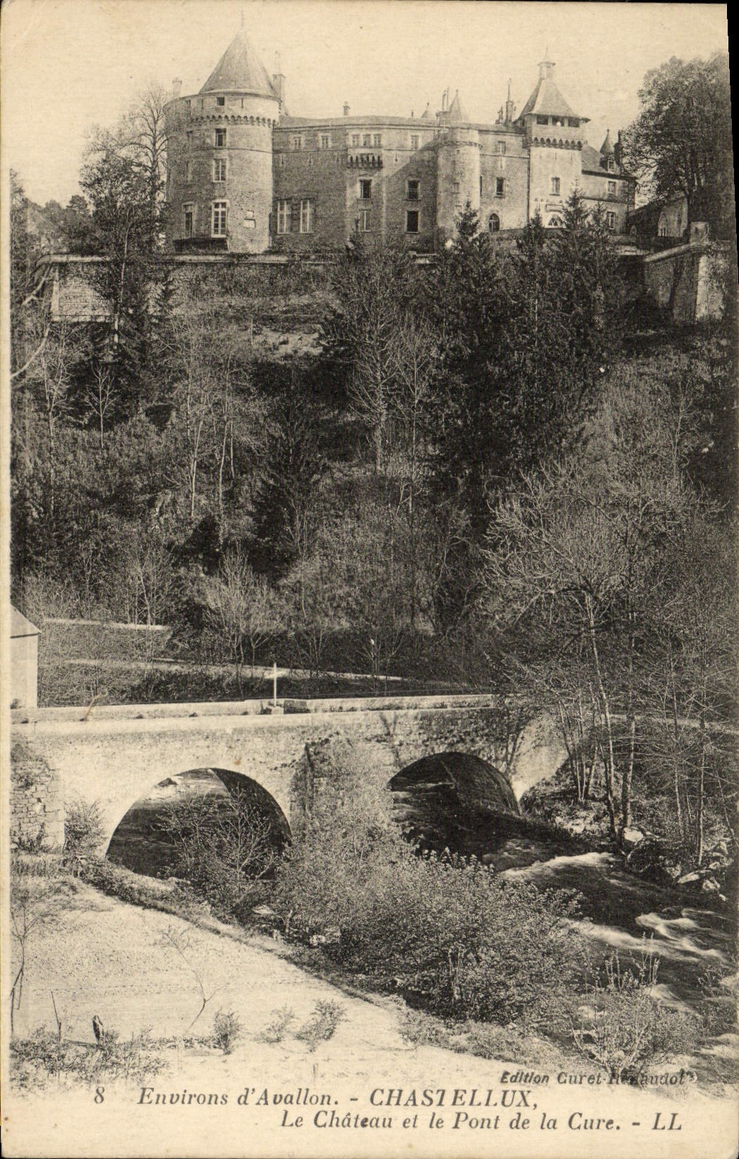 CPA Environs D'Avallon Chastellux Le Chateau Et Le De La Cure