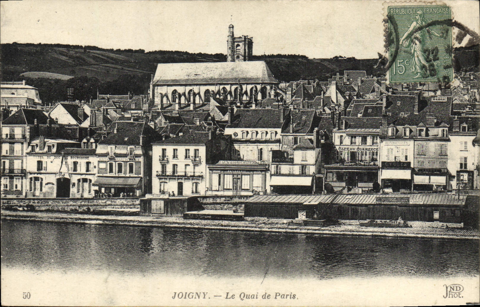 CPA Joigny Le Quai De Paris