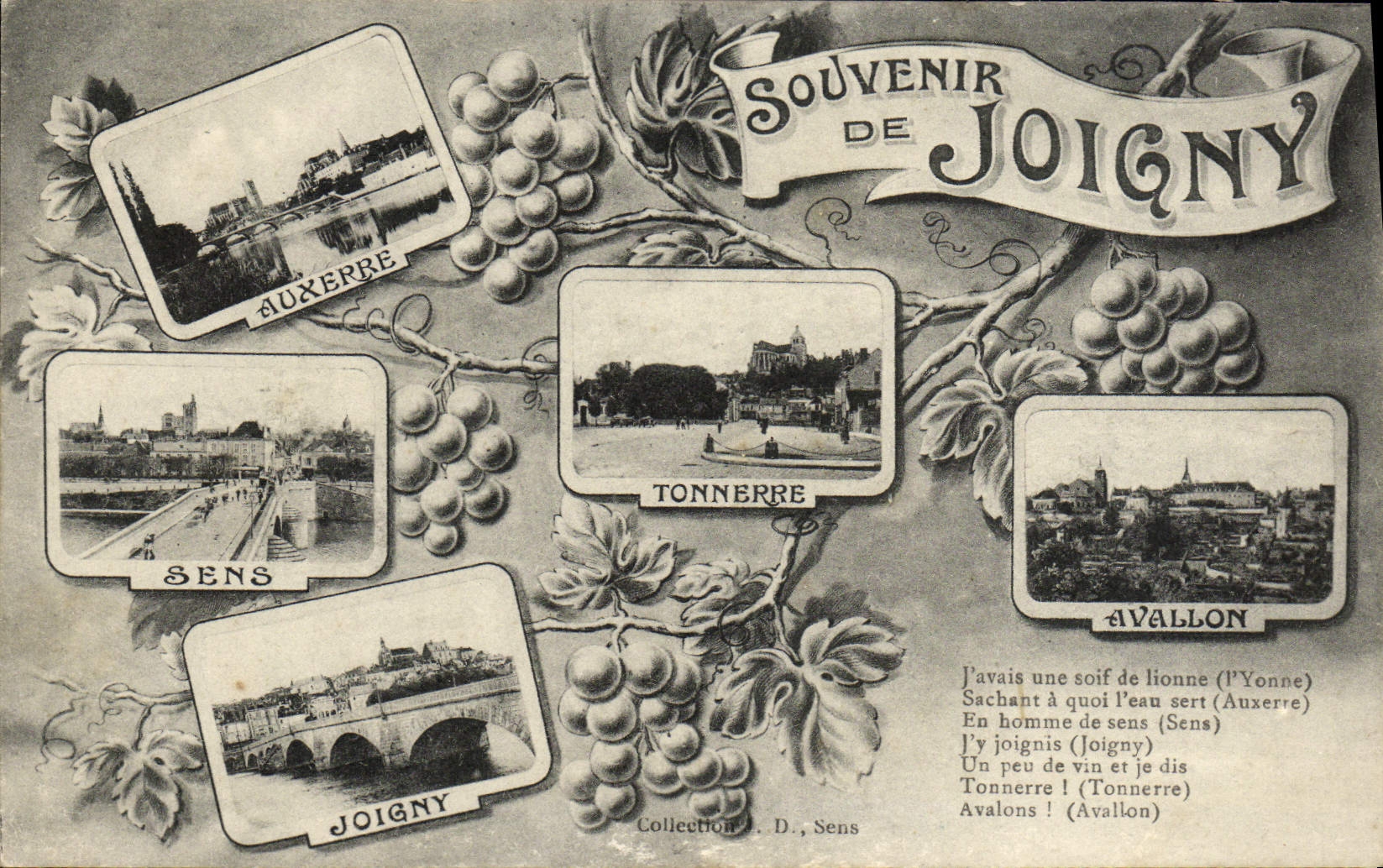 CPA Souvenir De Joigny Auxerre Sens Joigny Avallon 