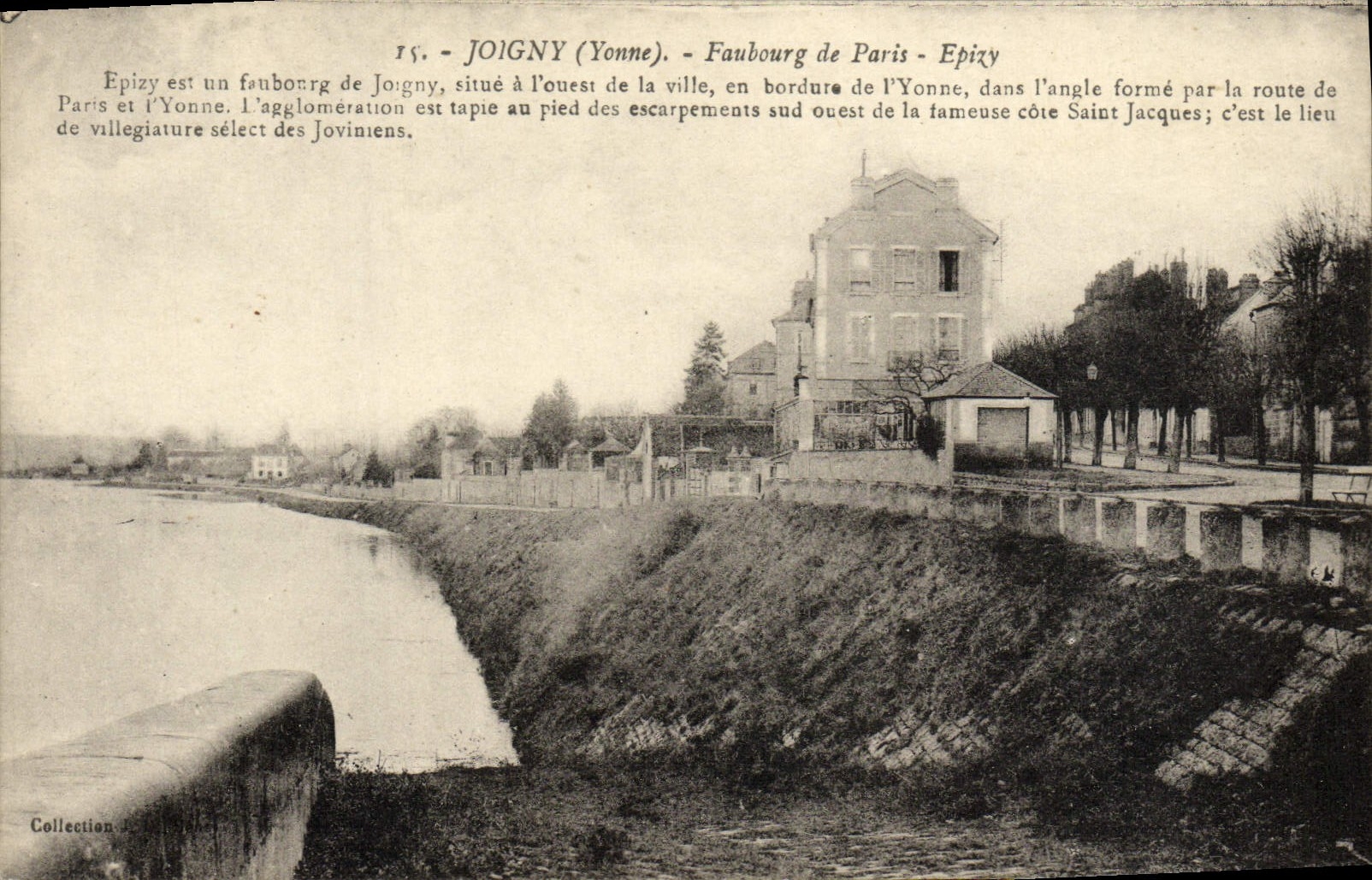 VINTAGE POSTCARD Joigny Fauborug Of Paris Epizy