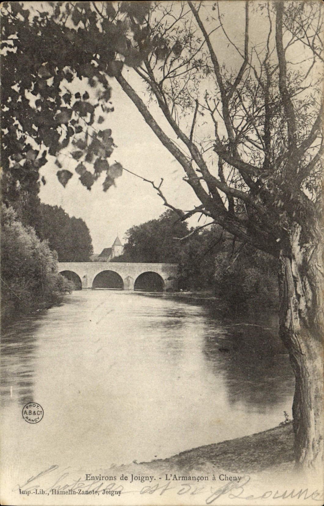 VINTAGE POSTCARD Environs De Joigny Armancon has Cheny