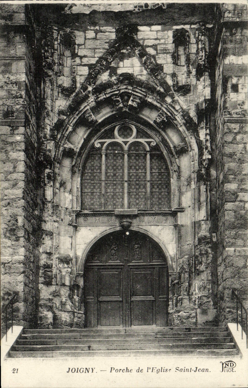 CPA Joigny Porche De l'Eglise Saint Jean