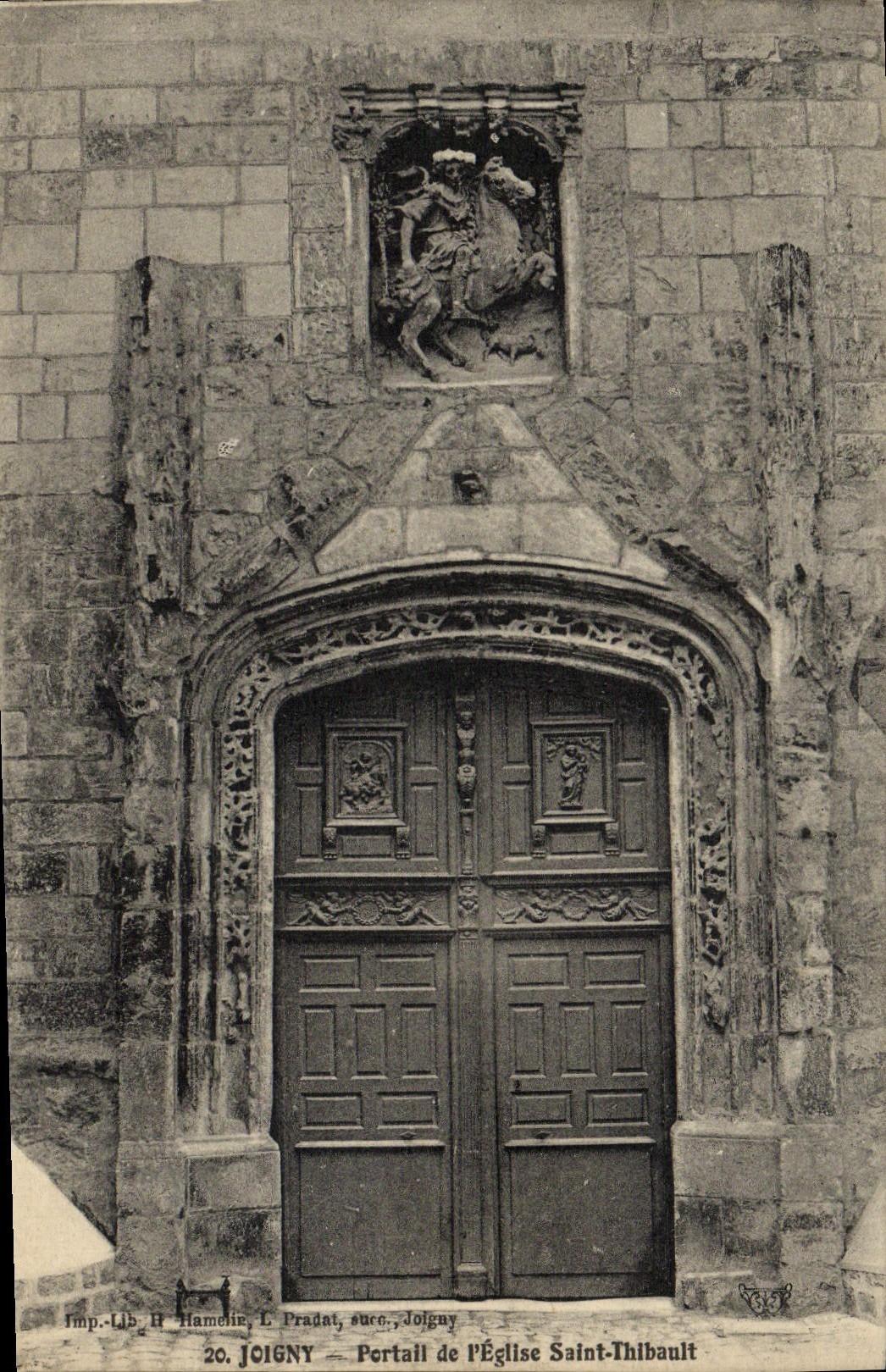 CPA Joigny Portail De l'Eglise Saint Thibault
