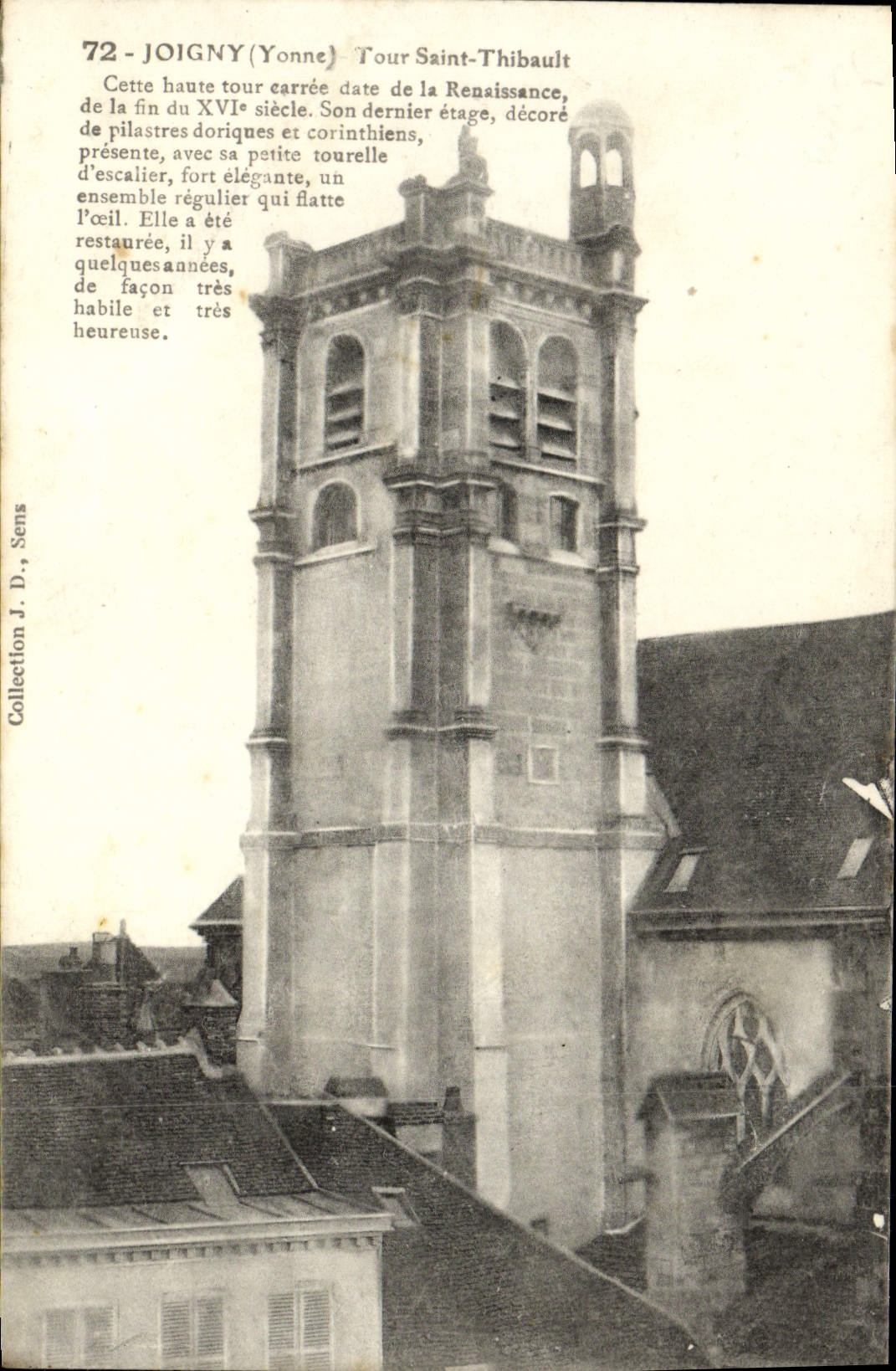 CPA Joigny Tour Saint Thibault