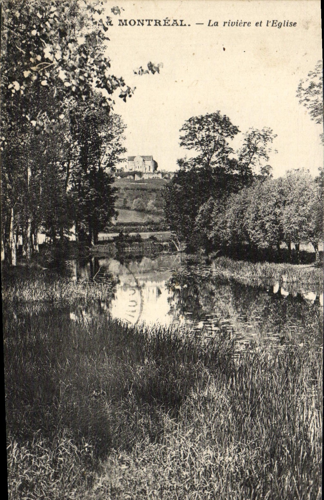 CPA Montreal La Riviere et I'Eglise