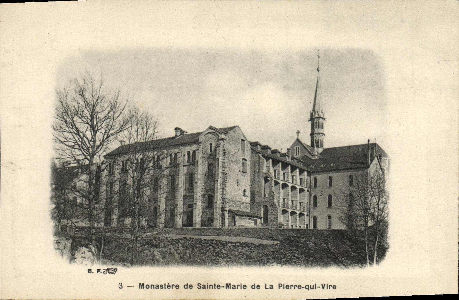 VINTAGE POSTCARD Monastery of co. Marie of Plerre which Transfers