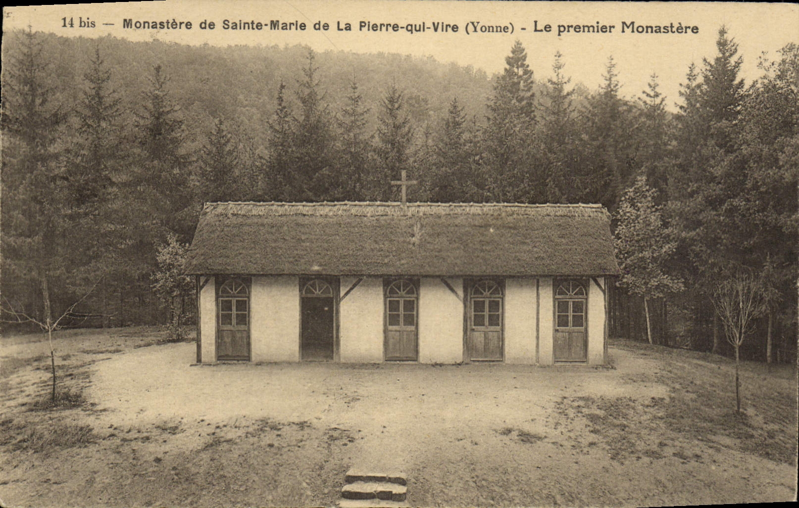 VINTAGE POSTCARD Monastery of Sainte Marie of Pierre who transfers the first monastery
