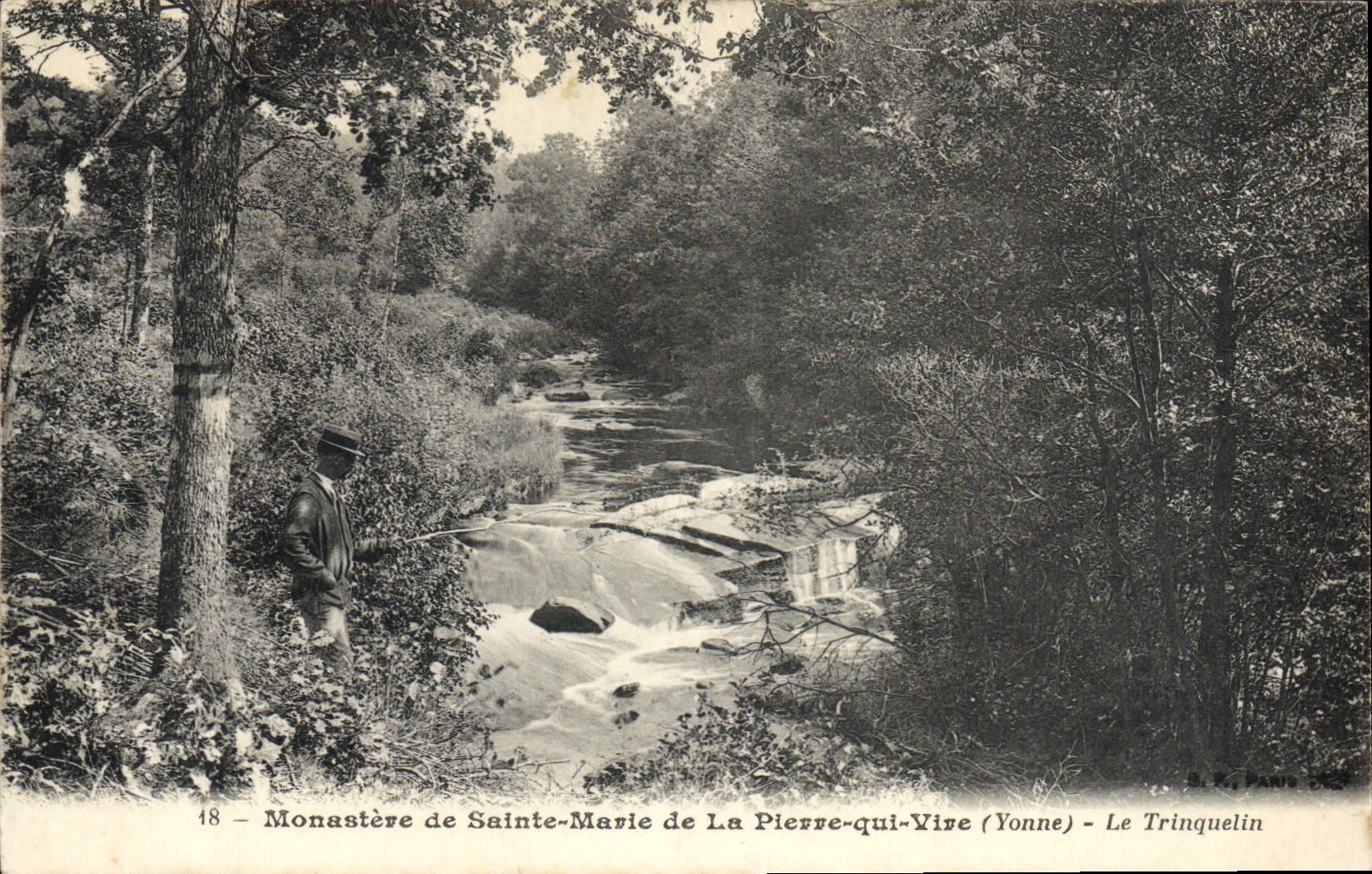 VINTAGE POSTCARD Monastery of Sainte Marie of Pierre who transfers Trinquelin