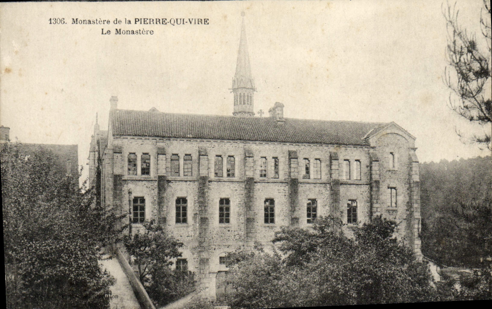 VINTAGE POSTCARD Monastery of co. Marie of Pierre who Transfers the Monastery