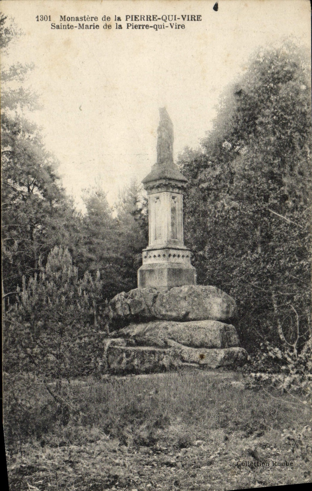 VINTAGE POSTCARD Monastery of Pierre who transfers Sainte Marie of Pierre who Vire