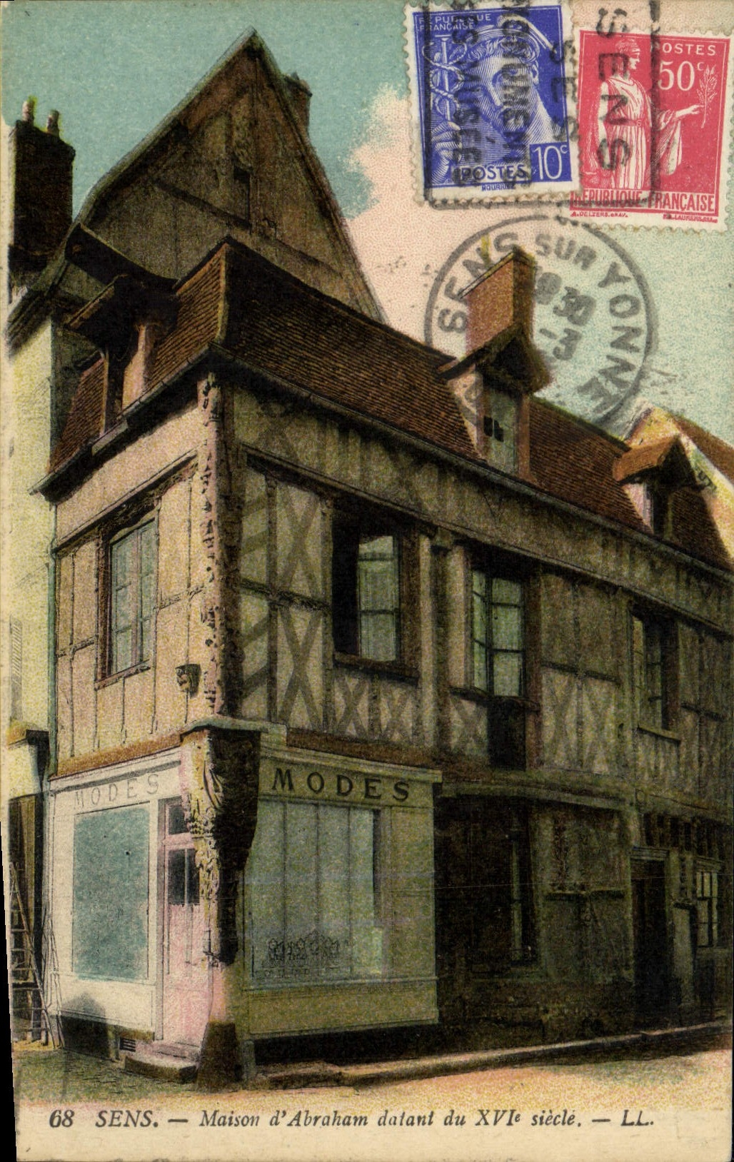 CPA Sens Maison d'Abraham Datant du 16eme