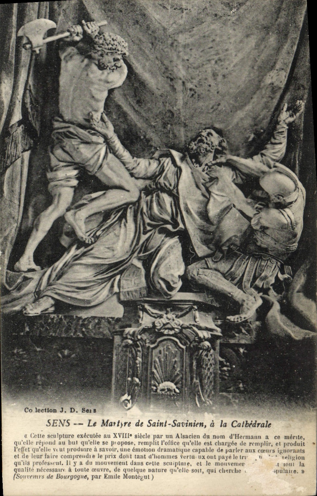 CPA Sens Le Martyre de Saint Savinien a la cathedrale