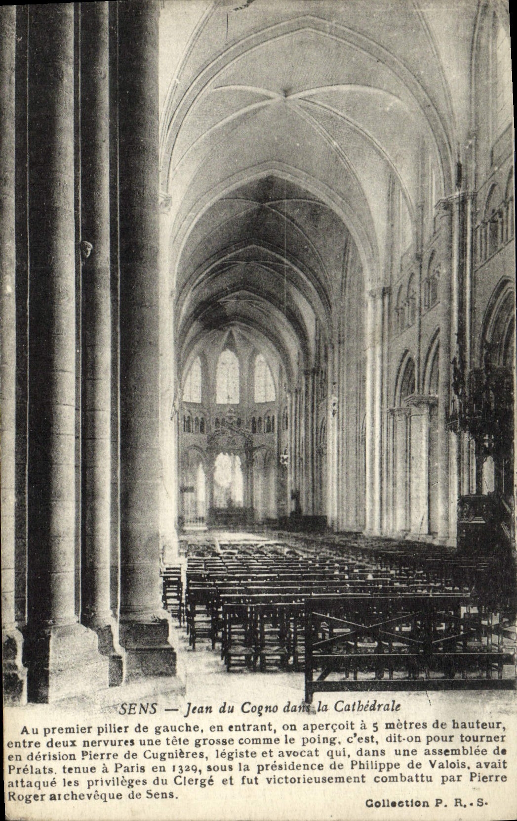 CPA Sens Jean du Cogno dans la cathedrale 