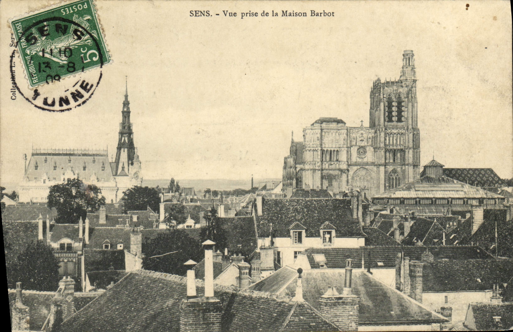 CPA Sens Vue prise de la Maison Barbot