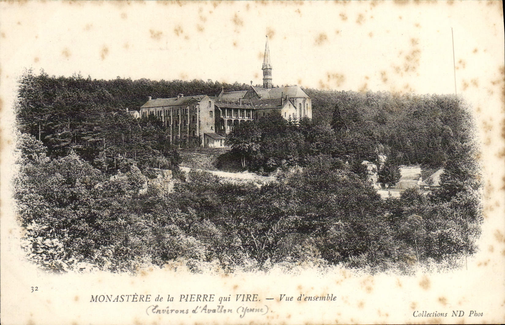 VINTAGE POSTCARD Monastery of Plerre which Transfers Overall picture