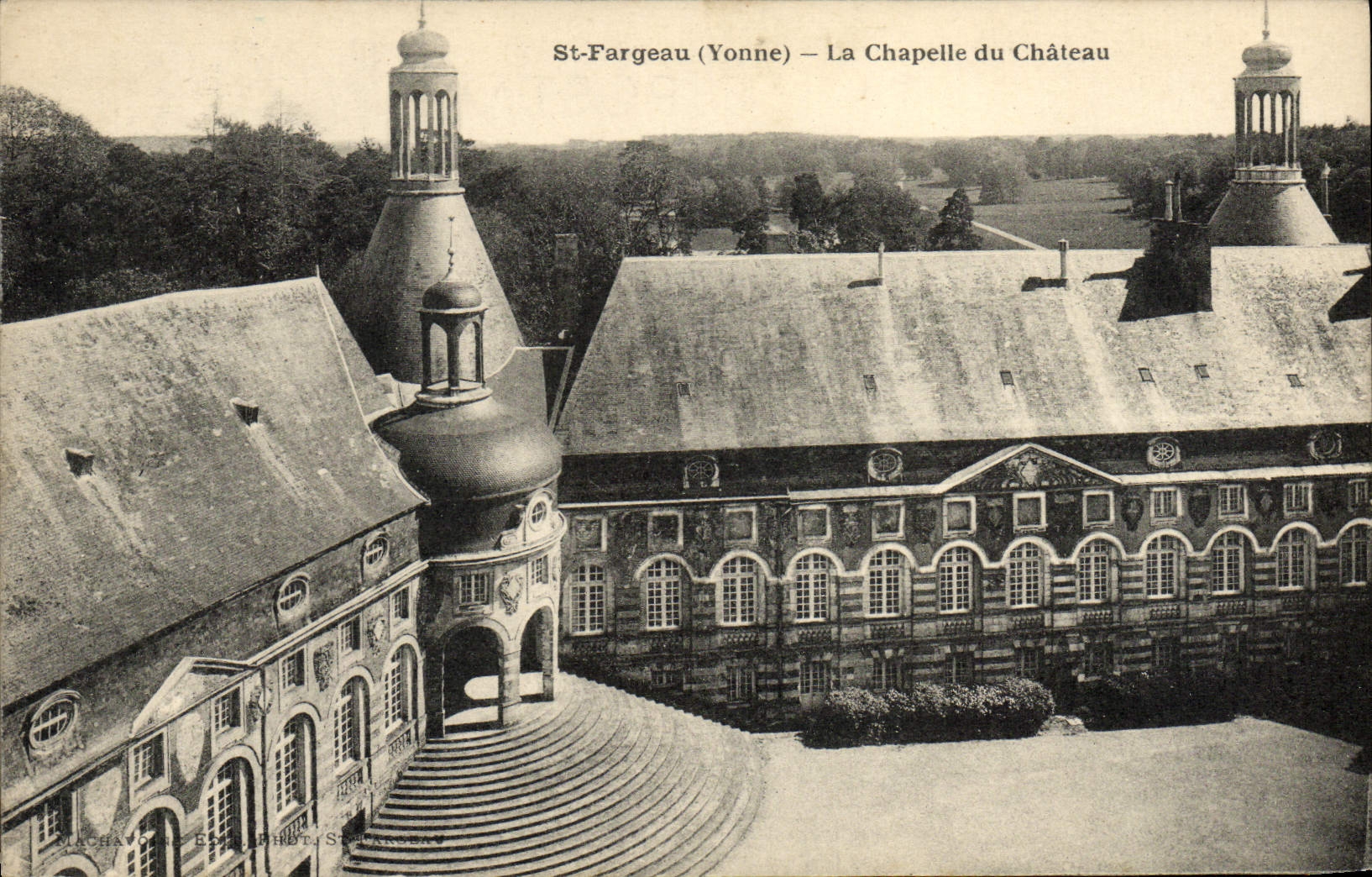 CPA St Fargeau et le Chateau du Chateau