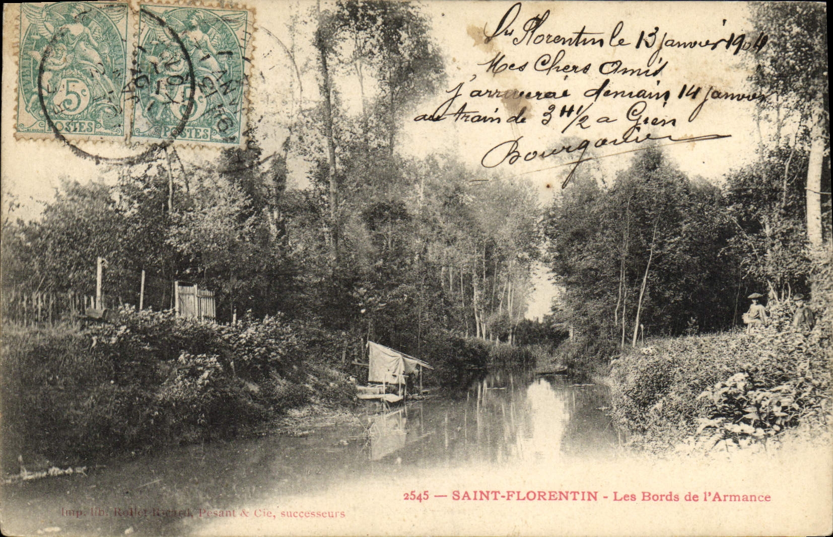 CPA Saint Florentin Les Bords de l'Armance