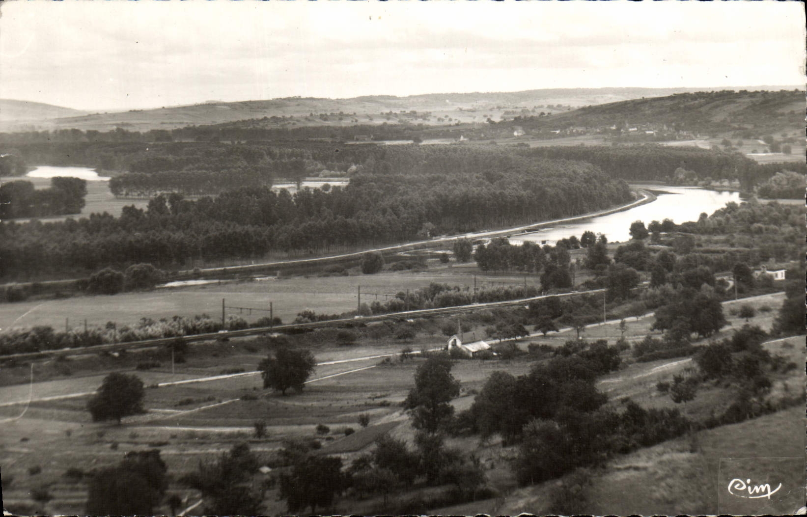 MODERN CARD St Julien of Sault Valley of Yonne Seen on the Lock of Villevallier