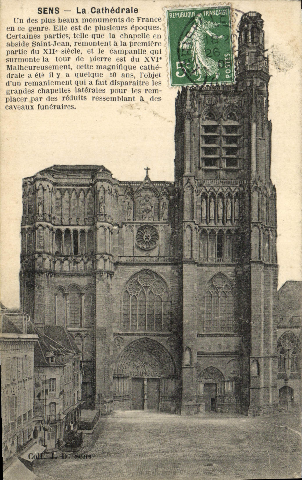 CPA Sens La Cathedrale 