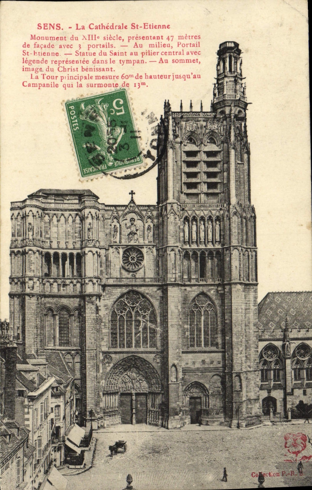 CPA Sens La Cathedrale St Etienne