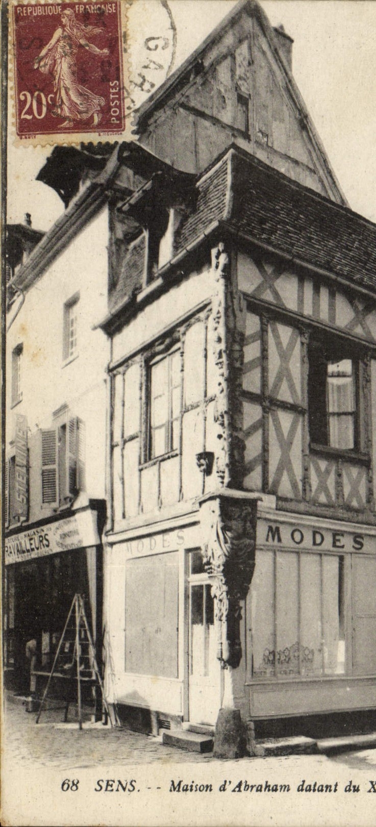 CPA Sens Maison d'Abraham datant du 16eme