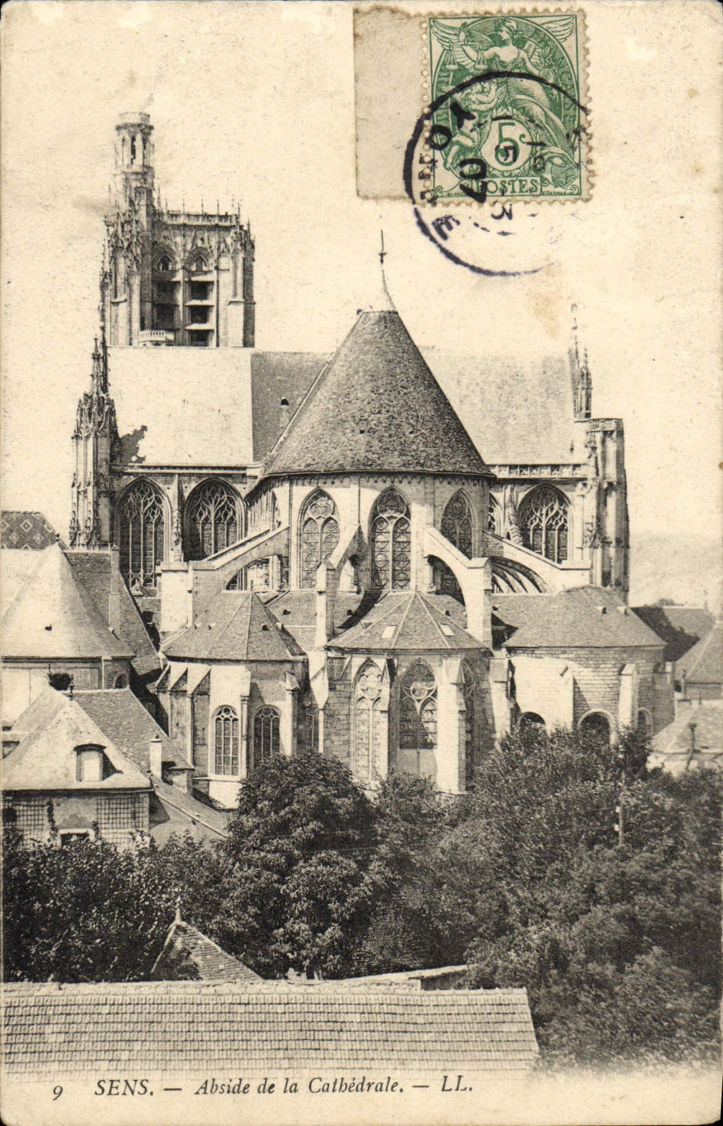 CPA Sens Abside de la Cathedrale