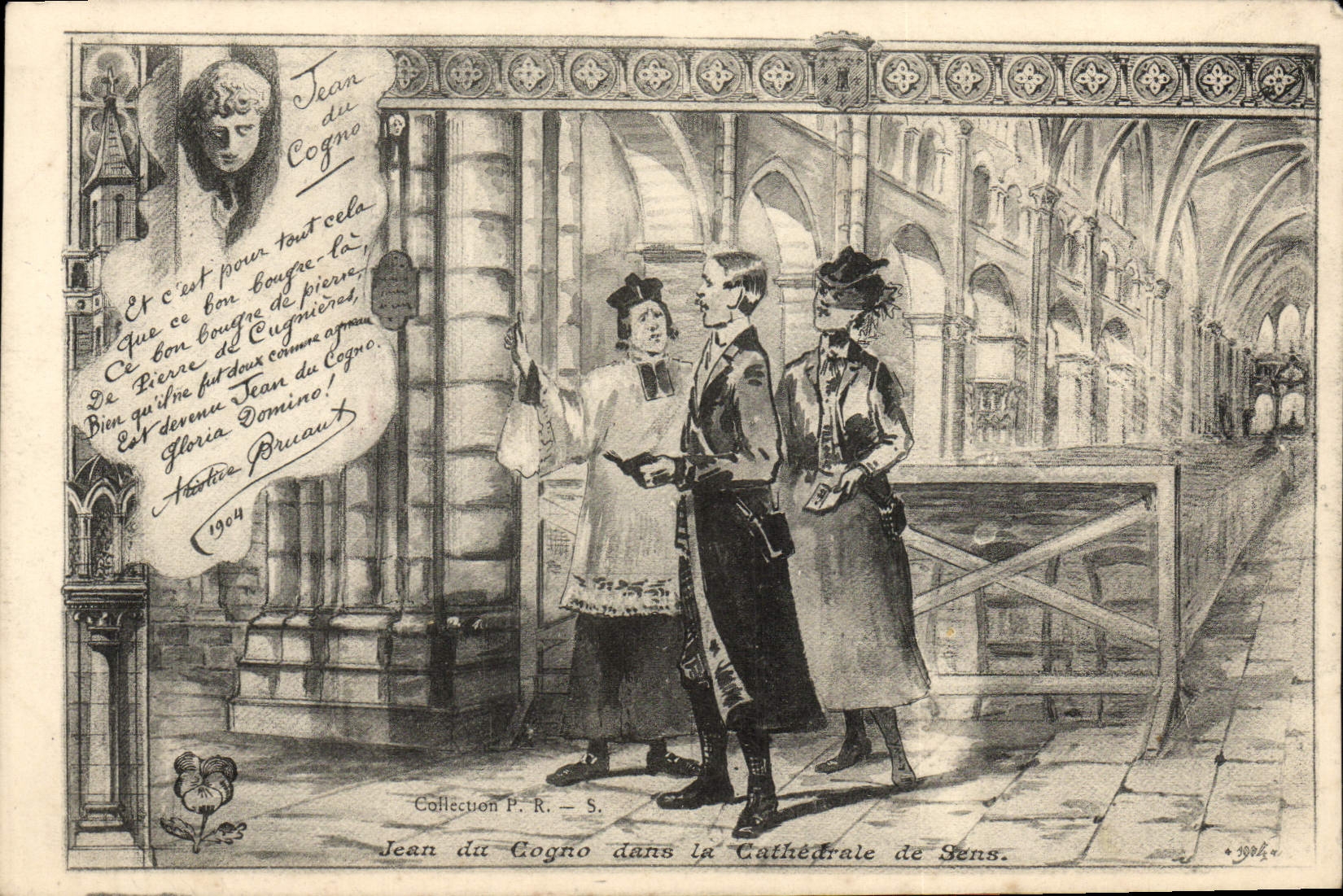 CPA Jean du Cagno dans la Cathedrale de Sens