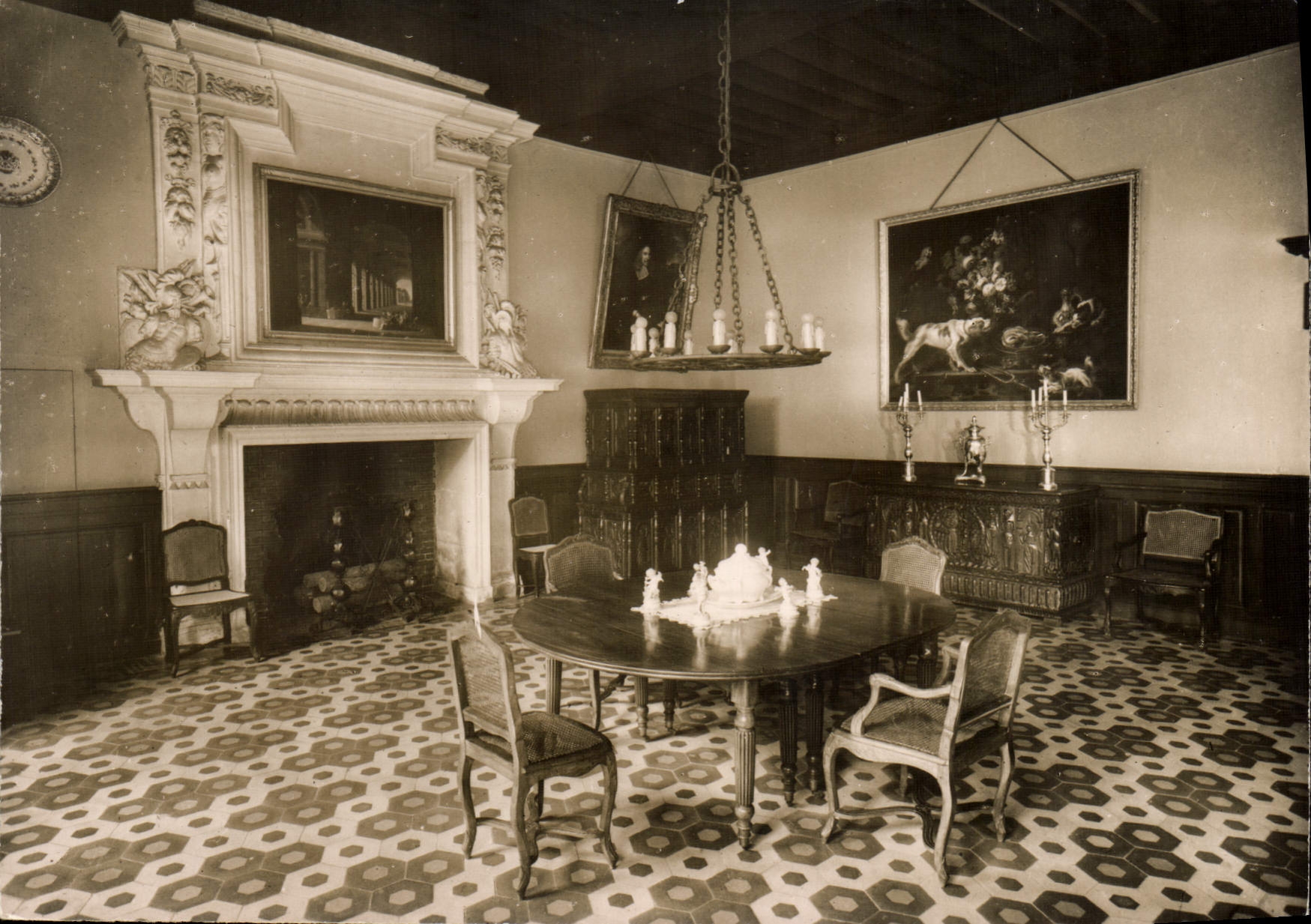 MODERN CARD Tanlay the Castle Chimney As a Pierre De Lezinnes