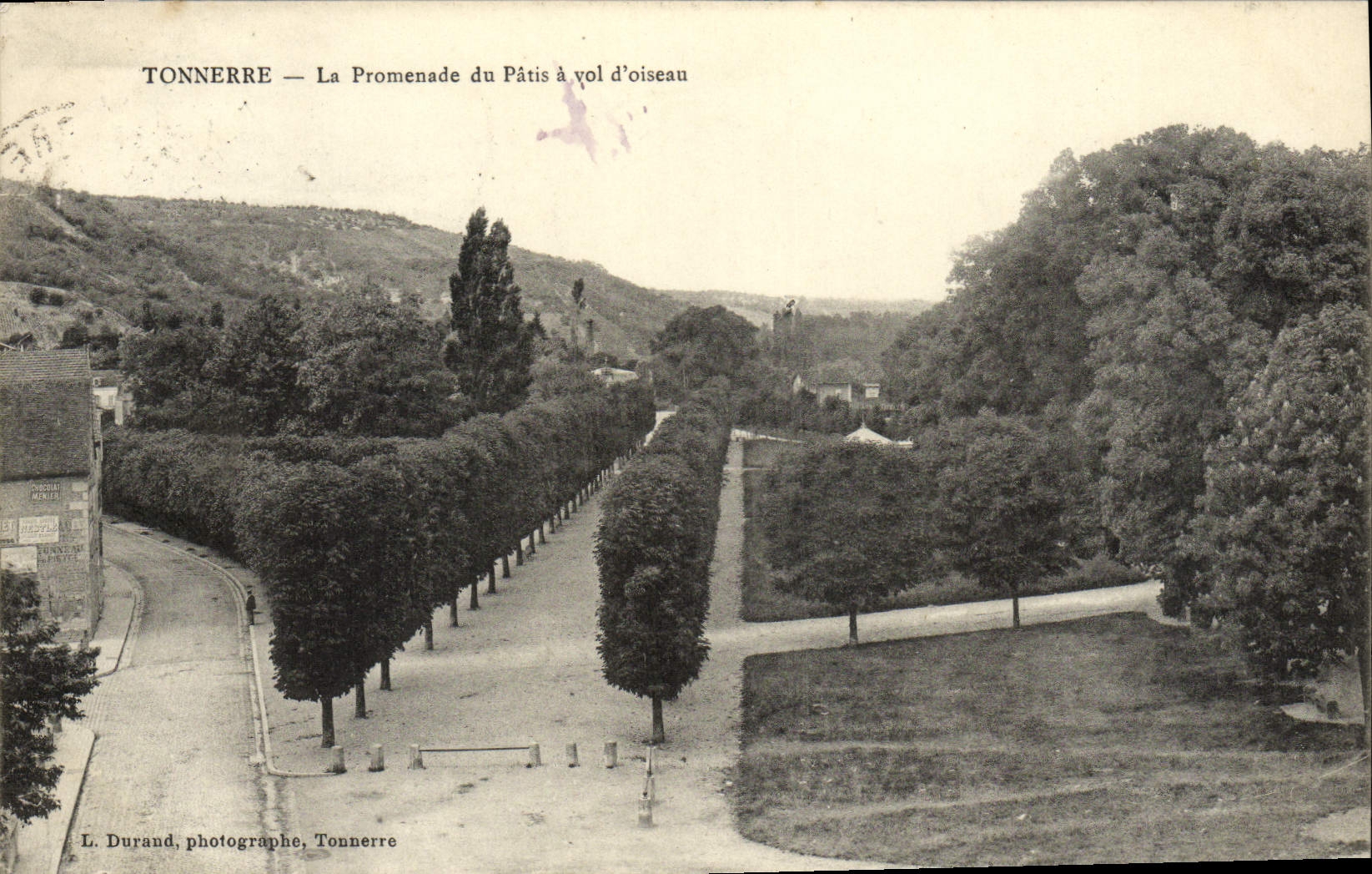 CPA Tonnerre La Promenade du Pris a vol d'oiseau