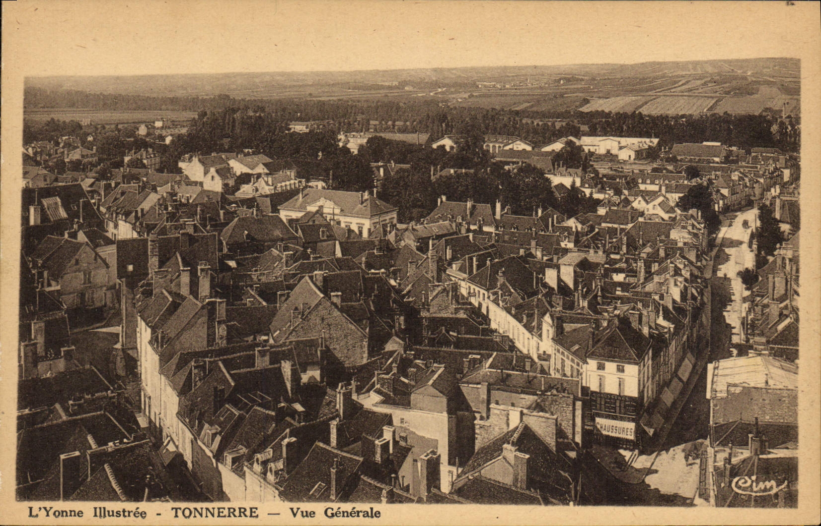 CPA L'Yonne Illustree Tonnerre Vue Generale
