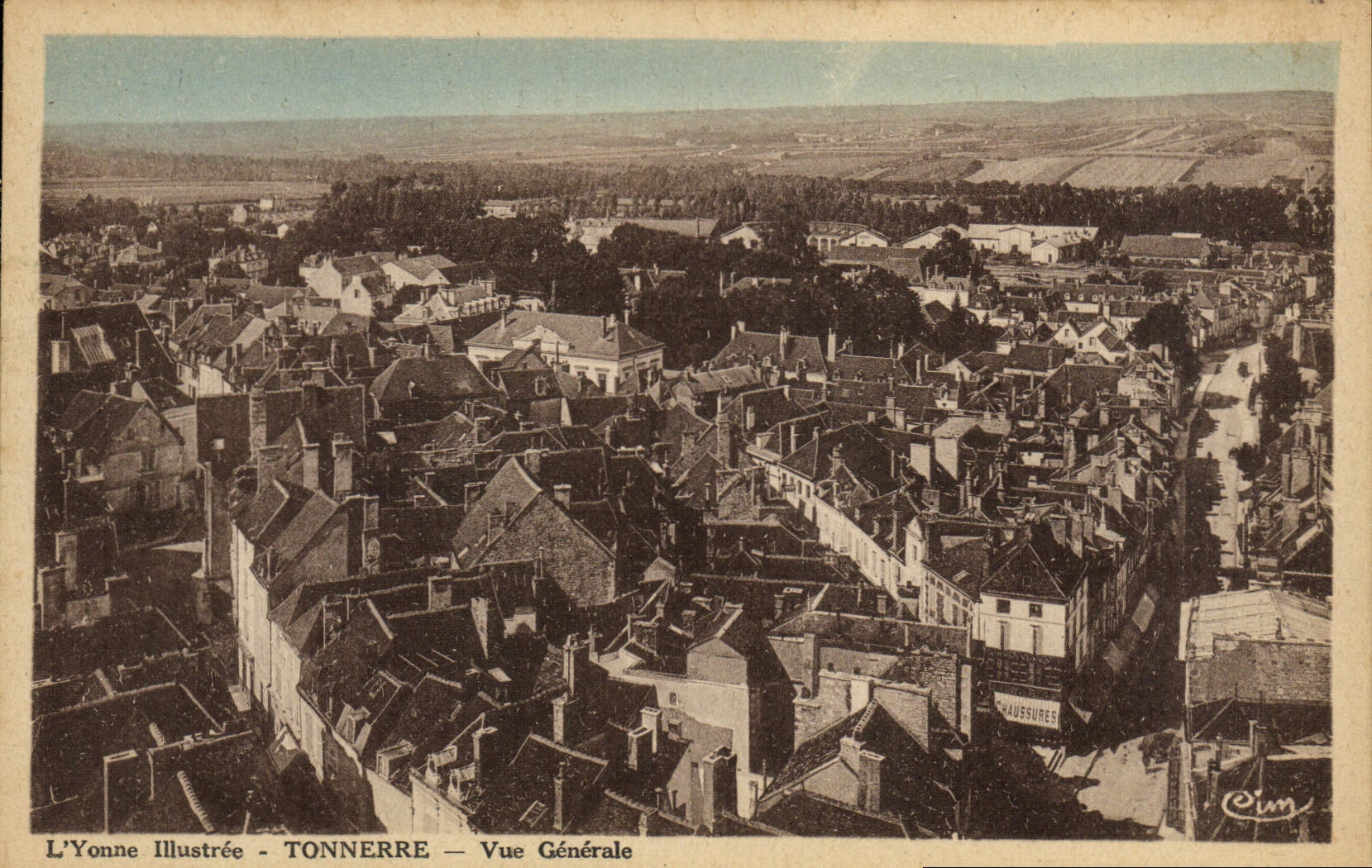 CPA L'Yonne Illustree Tonnerre Vue Generale