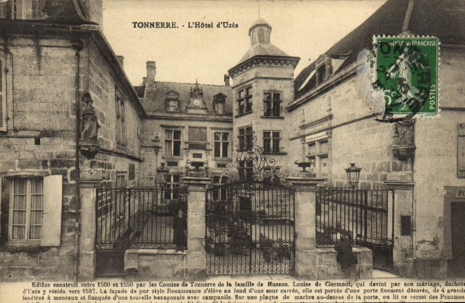 CPA Tonnerre L'Hotel d'Uzes