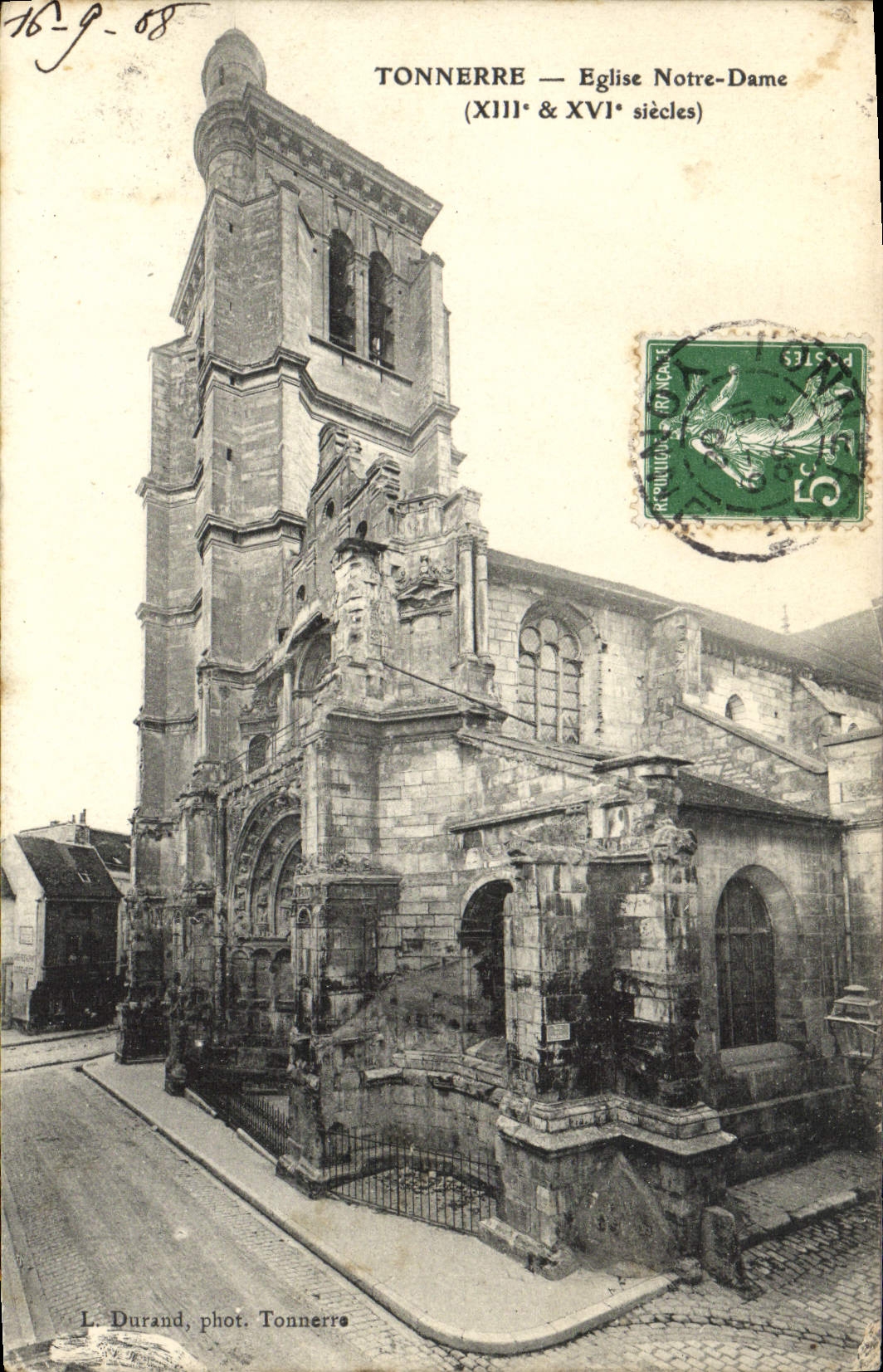 CPA Tonnerre Eglise Notre Dame