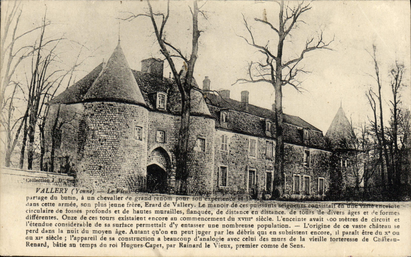 CPA Vallery Le vieux chateau 