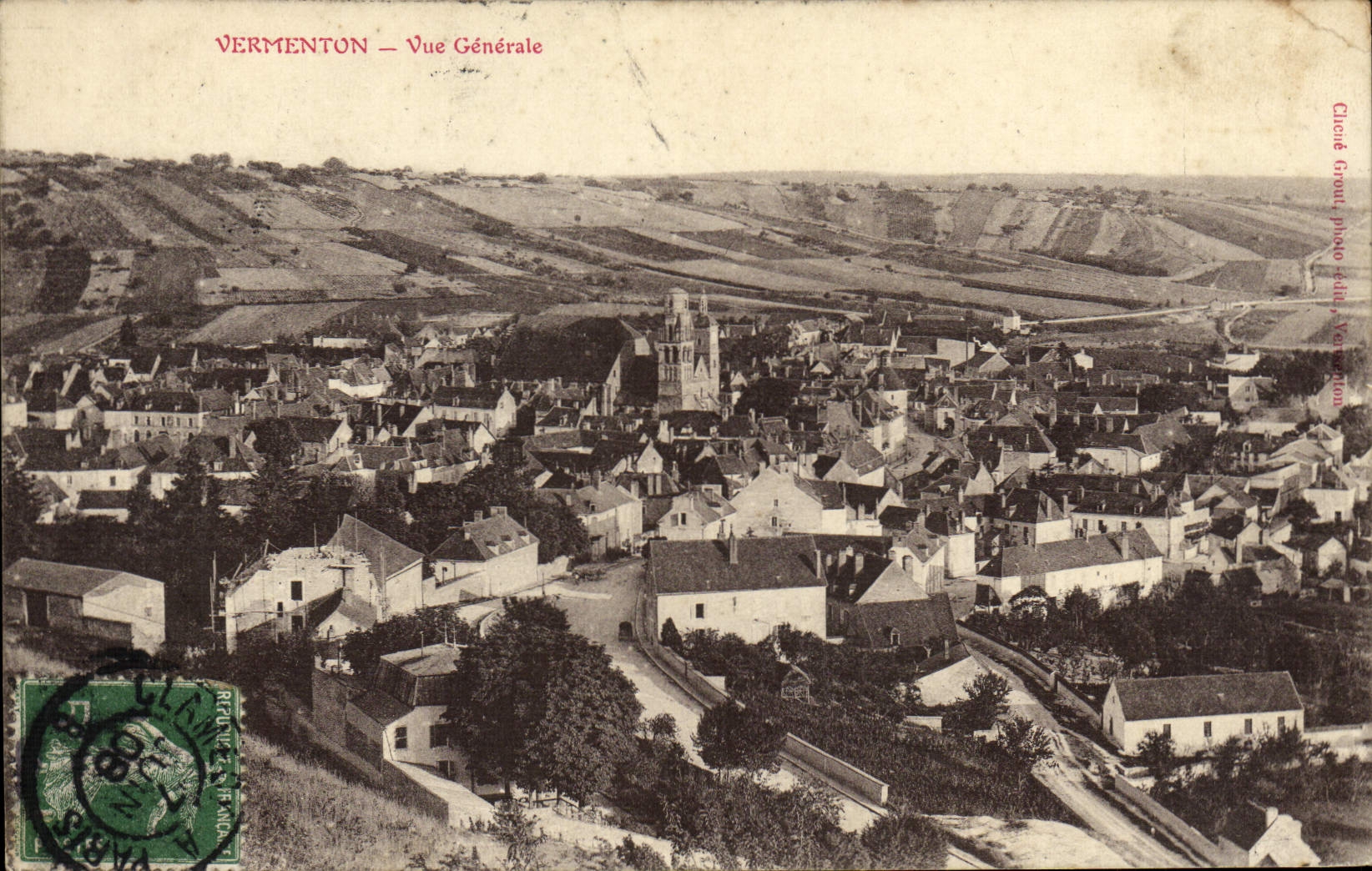 CPA Vermenton Vue Generale