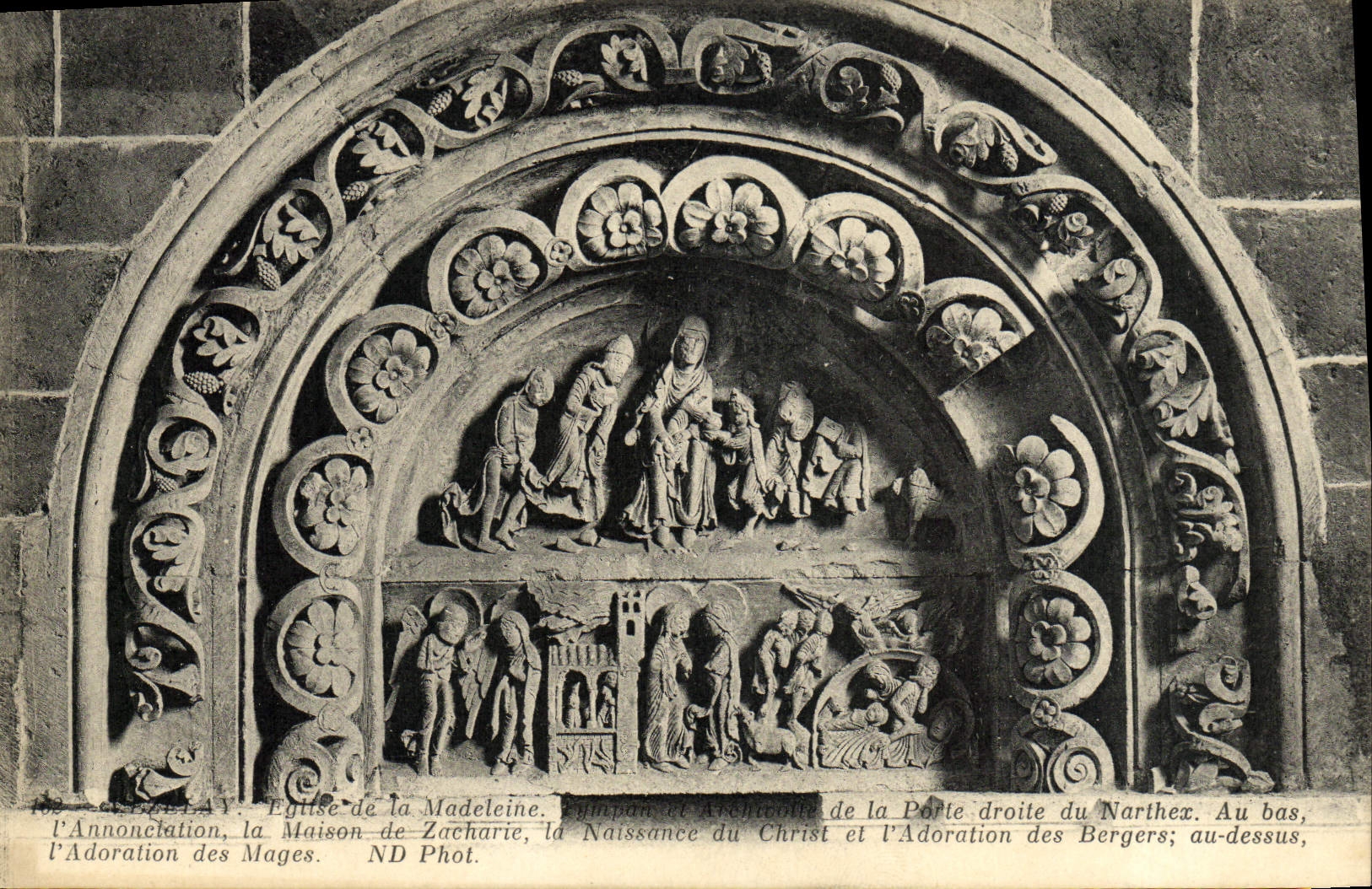 CPA Vezelay Eglise de la Madeleine 